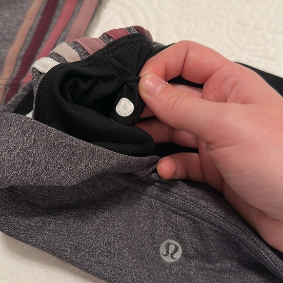 NWOT Lululemon Take A Hint Bra and Legging SET in Heathered Grey Size 6 - Picture 10 of 14